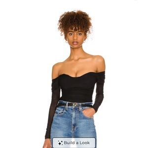 MAJORELLE Constance Top in Black